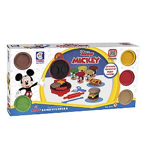 Brinquedo Sanduicheira com Massinha do Mickey Disney