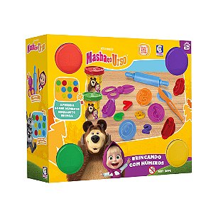 Brinquedo Masha e o Urso Brincando Com Números
