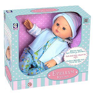 Boneca Evellyn Reborn Menino