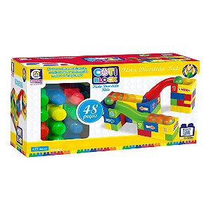 Brinquedo Coti Block Pista Divertida Com 48 Peças