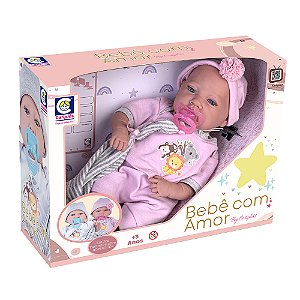 Boneca Bebê Com Amor By Cotiplás Menina