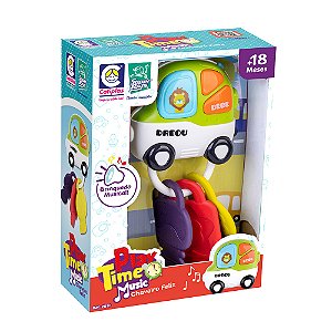 Brinquedo Play Time Music Chaveiro Feliz