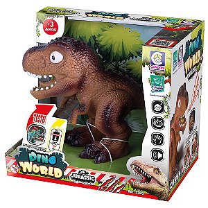 Brinquedo Dino World T-Rex Com Mecanismo