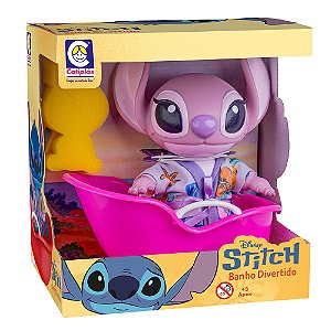 Brinquedo Stitch Angel Banho Divertido Disney