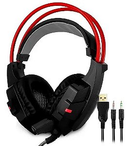 Headset Gamer c/ Microfone Ideal para jogos Fps