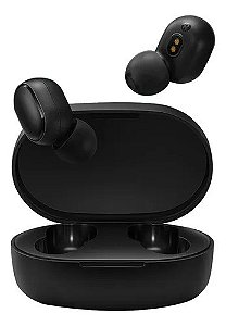 Fone s/ Fio Xiaomi Redmi Airpods c/ Microfone Bluetooth Preto