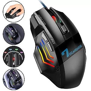 Mouse Gamer X7 USB com Led RGB
