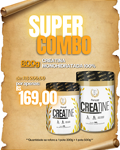COMBO - Creatina Monohidratada 100% - 800g