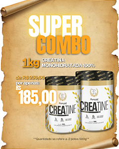COMBO - Creatina Monohidratada 100% - 1 kg