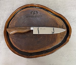 Faca Linha Cozinha 7" - Aço Inox - Cabo Madeira