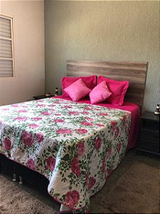 Cobre Leito Casal King (Rosas/Pink)