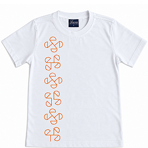 11 ALEF PERETZ CAMISETA BRANCA LOGO LARANJA