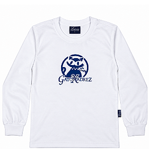 11 GATO XADREZ CAMISETA MANGA LONGA