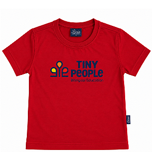 16 TINY PEOPLE CAMISETA MANGA CURTA VERMELHA