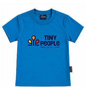 22 TINY PEOPLE CAMISETA MANGA CURTA AZUL