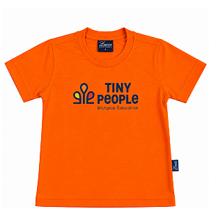 13 TINY PEOPLE CAMISETA MANGA CURTA LARANJA