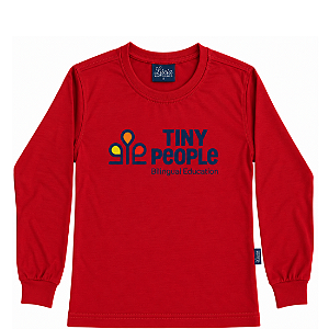 18 TINY PEOPLE CAMISETA MANGA LONGA VERMELHA
