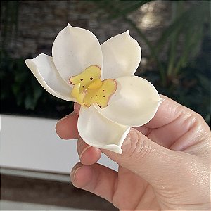 Enfeite Biscuit - Orquíea