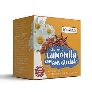 Chá de Camomila com Anis Estrelado - Sachê 10un
