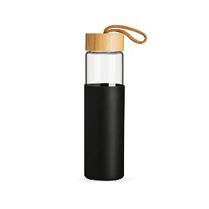 Garrafa de Vidro com Luva de Silicone Personalizada - 750ml