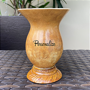 Cuia de Porongo Personalizada Pé Massa