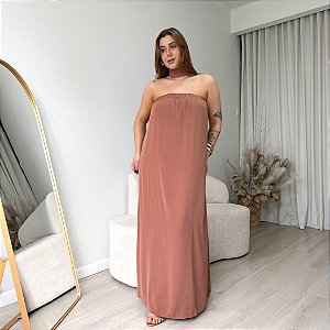 Vestido longo amplo Mavie