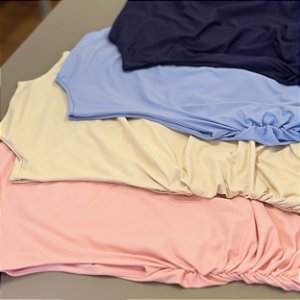 Blusa gola alta franzida Antonella