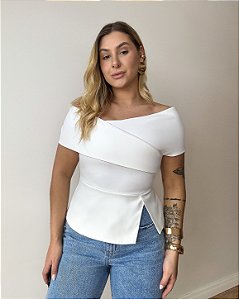 Blusa Ombro a Ombro Acinturada Cora