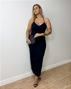 Vestido Midi Detalhe De Guipir Nas Costas Sommer