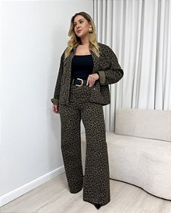 Jaqueta Oversized Animal Print Ticiana