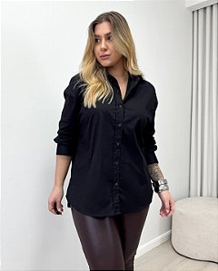 Camisa Oversized Em Tricoline Juliana