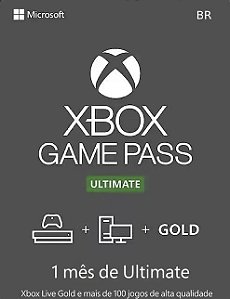 Xbox Game Pass Ultimate 1 Mês - Xbox One / Series X|S