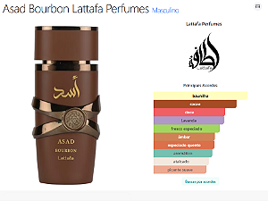 Asad Bourbon masc - 30ml