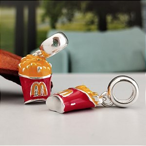 Berloque Batata Frita - 15mm - Prata - 925 - PD236-3690