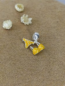 Berloque Biquini Amarelo - Prata 925 - PD992-2870