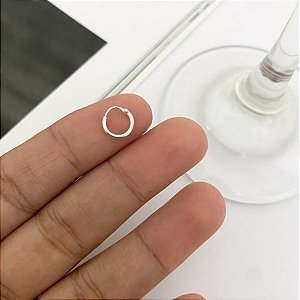 Argola Lisa 8 mm - Prata 925 - MB22-306