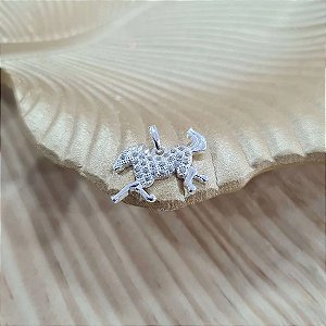 Pingente Cavalo Cravejado - Prata 925 - PG47-1826