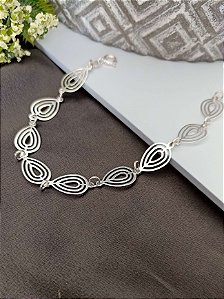 Pulseira Gota Vazada - Prata 925 - MP12-2050