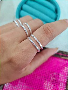 Anel Duplo Ajustável - Prata 925 - MA09-1732