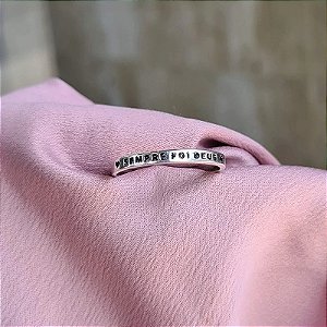 Anel "Sempre Foi Deus" - Prata 925 - MA84-1428