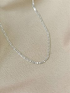 Corrente Masculina Elo Piastrine - Prata 925 - 60 cm - 2 mm