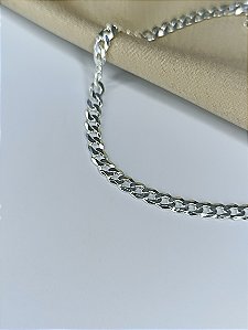 Pulseira Masculina Elo Grumet - Prata 925 - 21 cm - 3 mm
