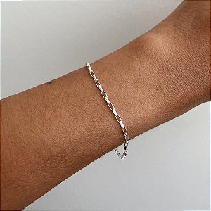 Pulseira Unissex Elo Cartier - Prata 925 - 20cm - 4.4g - 3mm