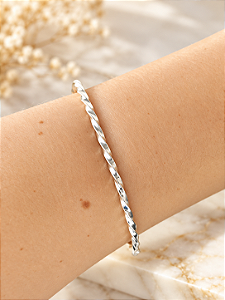 Bracelete Fio Torcido - Prata 925 - MP67-1735