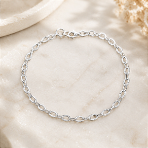 Pulseira Trabalhada - Prata 925 - MP84-1224