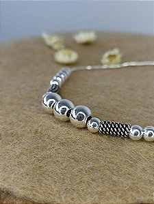 Pulseira com Esferas Prata 925 - 18cm - MP96-51102