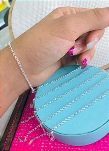Pulseira Elo Português Prata 925 - 19cm - 1,3 g