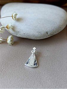 Pingente Nossa Senhora Aparecida Cravejado - Prata 925 - PG112-1530