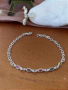 Pulseira Feminina Color - Prata 925 - MP150-1736