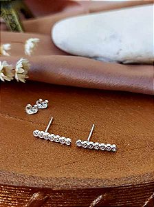 Brinco Ear Cuff Com Zircônias - Prata 925 - MB185-1028